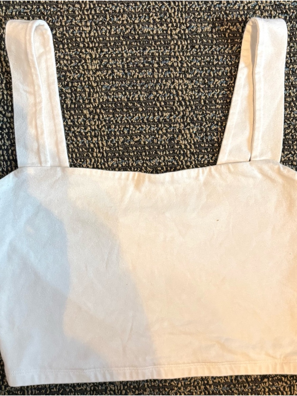 Forever 21 White Crop Tank Top